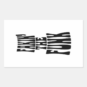 Fakin' Funk Rechteckiger Aufkleber