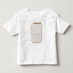 Faksimile eines Buchstaben von Elizabeth I zu Kleinkind T-shirt