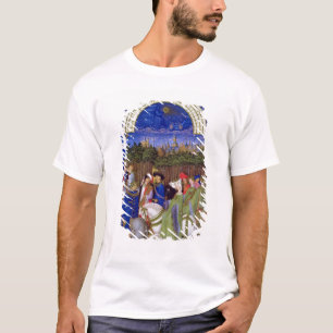 Faksimile von Mai: Höfische Zahlen zu Pferd T-Shirt