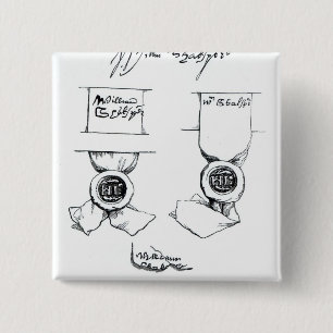 Faksimiles von William Shakespeares Unterzeichnung Button