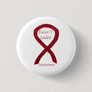 Faktor V Leiden Bewusstsein Ribbon Custom Button