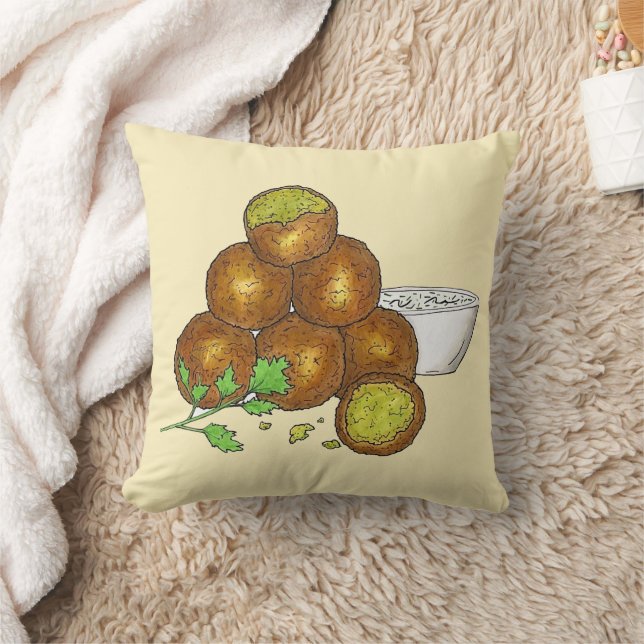 Falafel Balls Mittlerer Osten Chickpeas Ägypter Kissen (Decke)