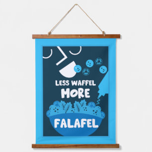 Falafel Middle East Street Food Wandteppich Mit Holzrahmen