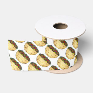 Falafel Pita Sandwich Food Feinschmecker Print Pat Satinband