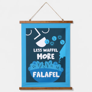 Falafel Street Food Wandteppich Mit Holzrahmen