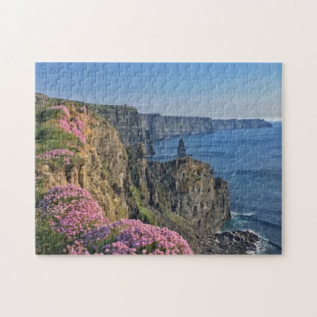 Falaises de Fleurs roses Moher, Irlande Puzzle (Horizontal)