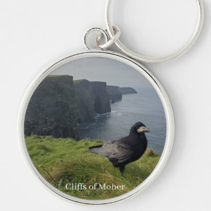 Falaises de Moher, Irlande Porte-clés corbeau