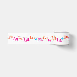 Falala 3" weit Grosgrain-Band (2 yds) - Weiß Ripsband
