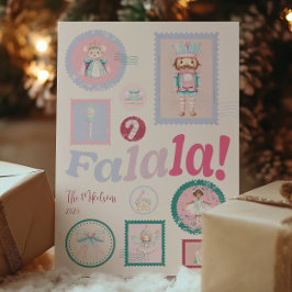 Falala Groovy Nussknacker Pastel Weihnachten