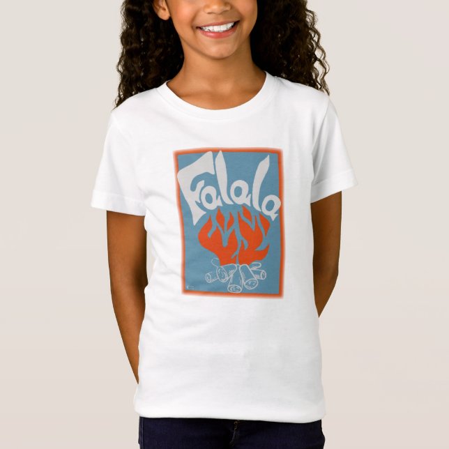 FaLaLa Vintage Blockdruckausgabe T-Shirt (Vorderseite)