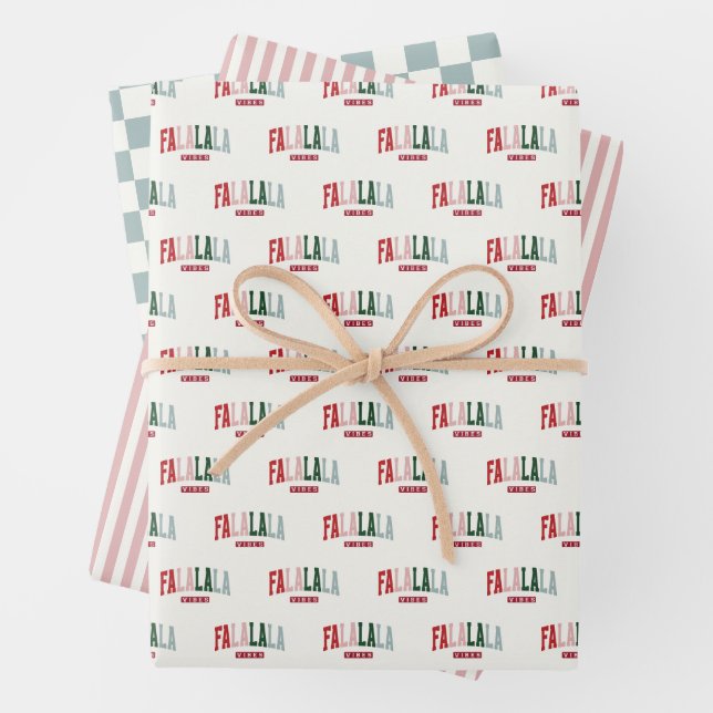 FALALALA VIBES Urlaub Geschenkpapier Set (Beispiel)