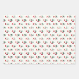 FALALALA VIBES Urlaub Geschenkpapier Set