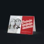 Falalala Weihnachts-Foto Feiertage Grußkarte Feiertagskarte<br><div class="desc">Mit Fett*fa*tin entworfen. Einfach mit eigenen Texten,  Fotos oder Bildern anpassen. Für individuelle Anfragen wenden Sie sich bitte direkt an fat*fa*tin. Es gelten benutzerdefinierte Gebühren. www.zazzle.com/fat_fa_tin www.zazzle.com/color_therapy www.zazzle.com/fatfatin_blue_knot www.zazzle.com/fatfatin_red_knot www.zazzle.com/fatfatin_mini_me www.zazzle.com/fatfatin_box www.zazzle.com/fatfatin_design www.zazzle.com/fatfatin_ink</div>