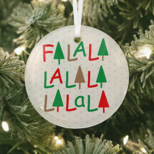 Falalala... Weihnachtsbäume, einfache Einrichtung Ornament Aus Glas