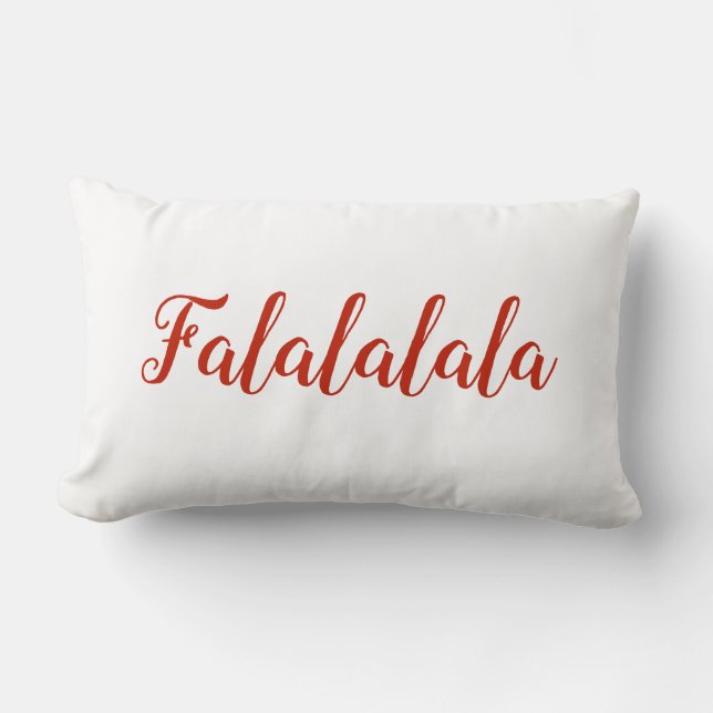 Falalalala Christmas Song Lendenkissen (Vorderseite)