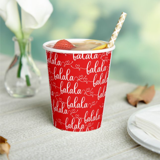 Falalalala niedliches Papierbecher Set (In Situ)