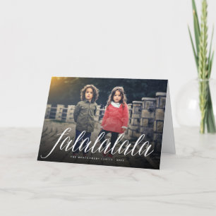 Falalalala Spaß-einfache Feiertagskarte
