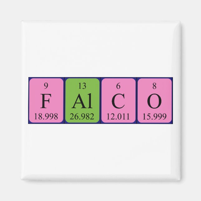 Falco-Periodenmagnet Magnet (Vorne)