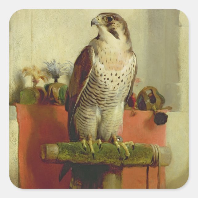 Falcon, 1837 quadratischer aufkleber (Vorderseite)