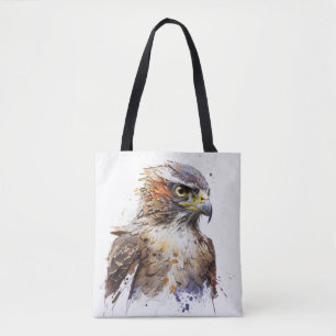 Falcon Bird Portrait Animal Painting Wildlife Free Tasche