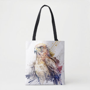 Falcon Bird Portrait Animal Painting Wildlife Free Tasche