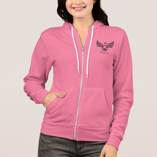 Falcon Fleece Zip Front Hoodie (Vorderseite)