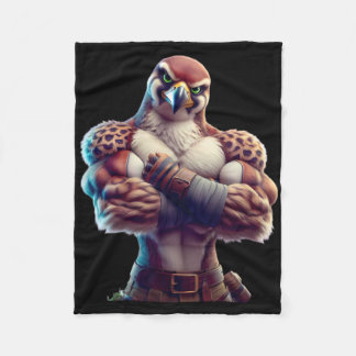 Falcon Flexing Fan Lover Bodybuilding Gym Workout Fleecedecke