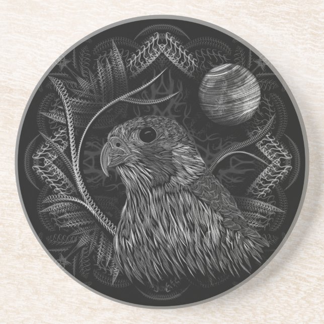 Falcon Full Moon Getränkeuntersetzer (Vorne)