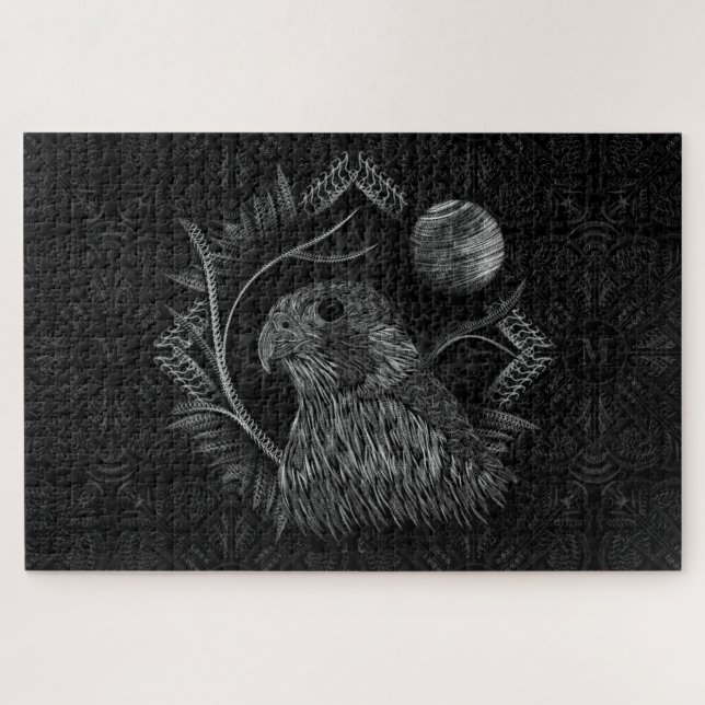 Falcon Full Moon Monogram (Horizontal)