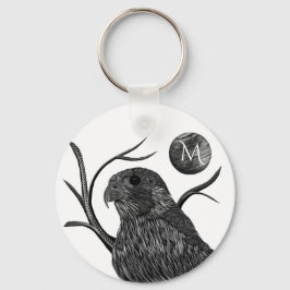 Falcon Full Moon Monogram Schlüsselanhänger