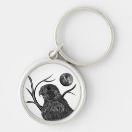Falcon Full Moon Monogram Schlüsselanhänger