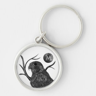 Falcon Full Moon Monogram Schlüsselanhänger