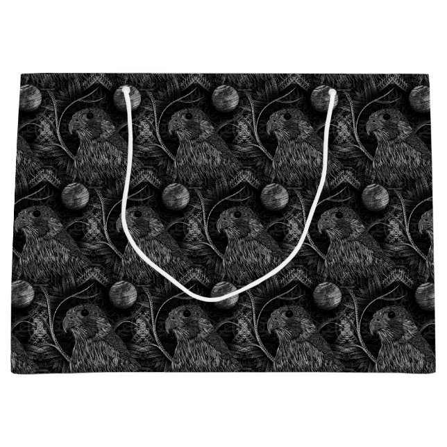 Falcon Full Moon Muster Große Geschenktüte (Vorderseite)