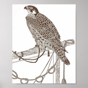Falcon, Iconic, Falcon Art, Japan Print Poster