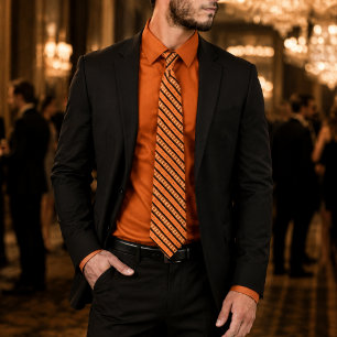 FALCON – Orange & Black Power Krawatte