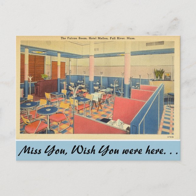 Falcon Room, Fall River Postkarte (Vorderseite)