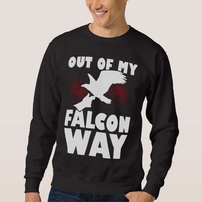 Falconer Falcon Hunter Falconer Tracker Duck Hunte Sweatshirt (Vorderseite)