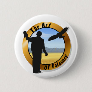 Falconer Medallion Round Button