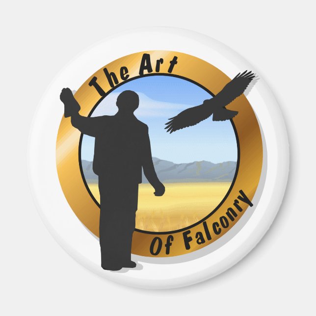 Falconer Medallion Round Magnet (Vorne)