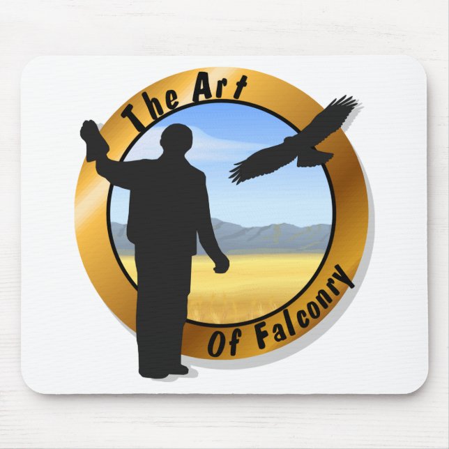 Falconer Medallion Round Mousepad (Vorne)