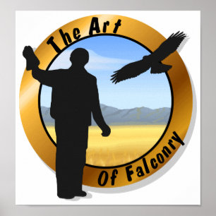 Falconer Medallion Runde Poster