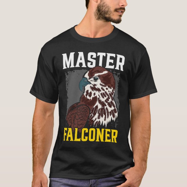 Falconry Bird  Ornithology Falcon Master Falconer T-Shirt (Vorderseite)