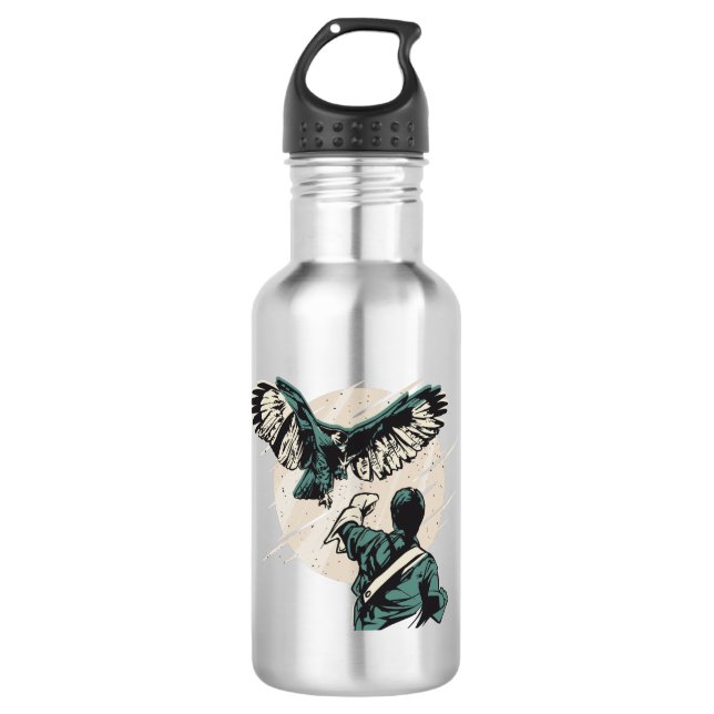 Falconry Edelstahlflasche (Vorderseite)