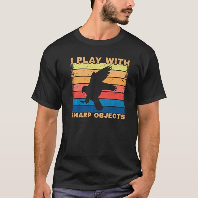 Falconry Jagen ich spiele mit scharfen Objekten fü T-Shirt (Vorderseite)