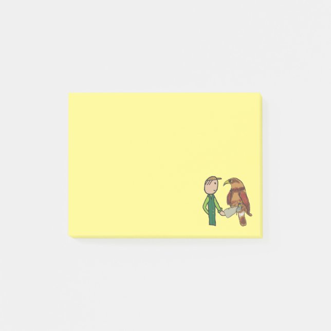 Falconry Post-it Klebezettel (Vorderseite)