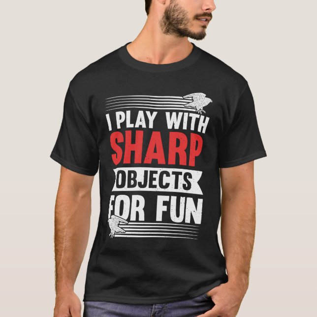Falconry Sharp Objects Falconer Bird ornithology a T-Shirt (Vorderseite)