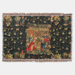 FALCONS BATH Red Blue Antique Mittelalterliches Ta Decke