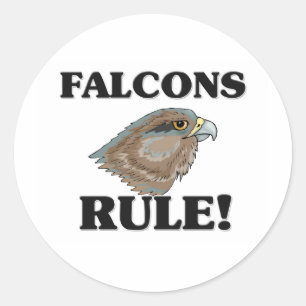 FALCONS-Regel! Runder Aufkleber