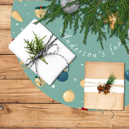 Falda árbol navidad, adornos navideños, estrella polyester weihnachtsbaumdecke