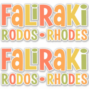Faliraki Rhodes Aufkleber